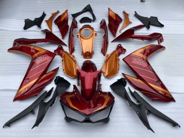 Carenados Moto Yamaha YZF R3/R25 2015-2018 - Rojo Naranja Asequibles