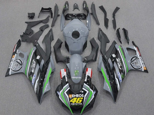 Carenados Moto Yamaha YZF R3/R25 2015-2018 - Nardo Gris Verde Negro ENEOS Monstruo 46 Asequibles