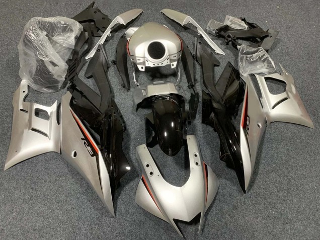 Carenados Moto Yamaha YZF R3/R25 2015-2018 - Plata Rojo Negro Asequibles