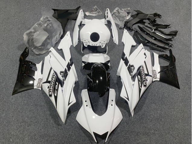 Carenados Moto Yamaha YZF R3/R25 2019-2021 - Blanco Negro Brillante Asequibles