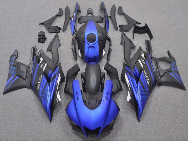 Carenados Moto Yamaha YZF R3/R25 2019-2021 - Azul Negro Mate Monstruo Asequibles