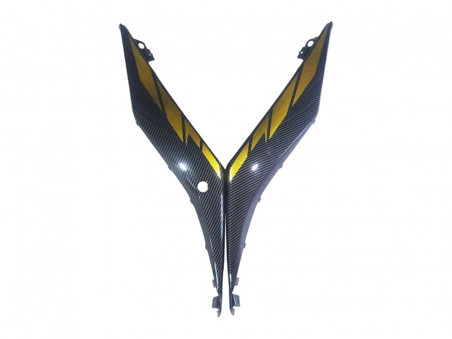Carenados Moto Yamaha YZF R3/R25 2019-2021 - Oro Negro FibraCarbono Asequibles