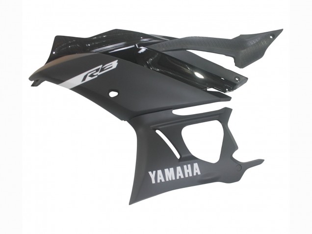 Carenados Moto Yamaha YZF R3/R25 2019-2021 - Negro Mate Plata Asequibles