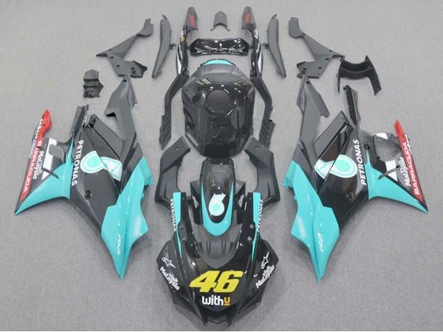 Carenados Moto Yamaha YZF R3/R25 2019-2021 - Azul Claro Rojo Negro Petronas 46 Asequibles