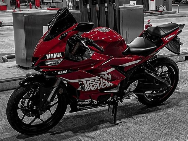 Carenados Moto Yamaha YZF R3/R25 2019-2021 - Rojo Oscuro Blanco Plata Negro Valsir Asequibles