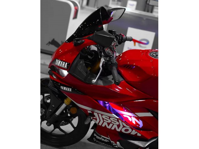 Carenados Moto Yamaha YZF R3/R25 2019-2021 - Rojo Oscuro Blanco Plata Negro Valsir Asequibles