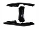 Carenados Moto Yamaha YZF R3/R25 2019-2021 - Negro Brillante Blanco Asequibles