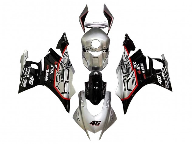 Carenados Moto Yamaha YZF R3/R25 2019-2021 - Plata Rojo Negro 46 Asequibles