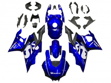 Carenados Moto Yamaha YZF R3/R25 2019-2021 - Azul Blanco Negro MoviStar ENEOS Asequibles