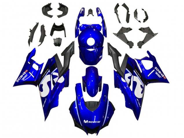 Carenados Moto Yamaha YZF R3/R25 2019-2021 - Azul Blanco Negro MoviStar ENEOS Asequibles