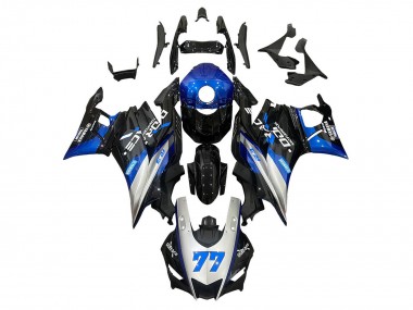 Carenados Moto Yamaha YZF R3/R25 2019-2021 - Plata Azul Negro 77 Asequibles