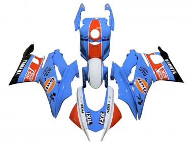 Carenados Moto Yamaha YZF R3/R25 2019-2021 - Azul Blanco Naranja Negro Gulf Asequibles
