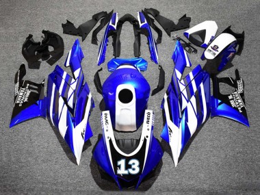 Carenados Moto Yamaha YZF R3/R25 2019-2021 - Azul Blanco Negro Yamalube Petronas 13 Asequibles