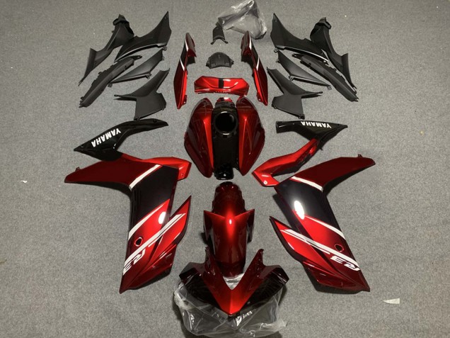Carenados Moto Yamaha YZF R3/R25 2019-2021 - Rojo Blanco Negro Brillante Asequibles