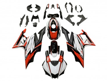 Carenado Moto Yamaha YZF R3/R25 2019-2021 - Blanco Rojo Negro Asequibles