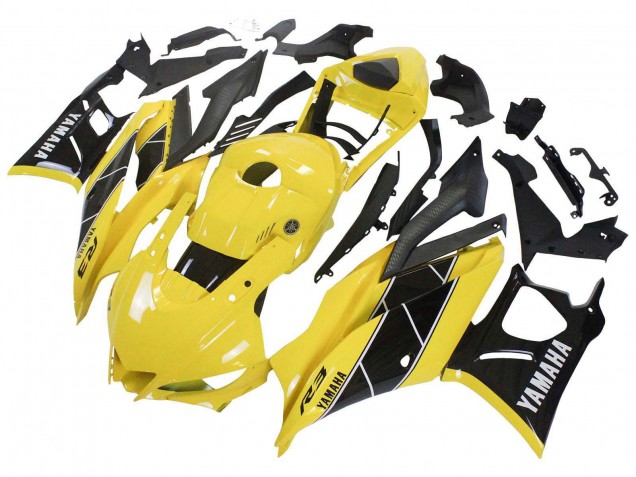 Carenados Moto Yamaha YZF R3/R25 2019-2021 - Amarillo Negro Asequibles