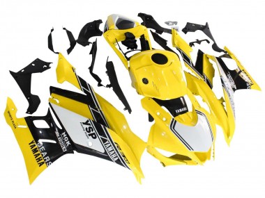 Carenados Moto Yamaha YZF R3/R25 2019-2021 - Amarillo Blanco Negro Raya Asequibles
