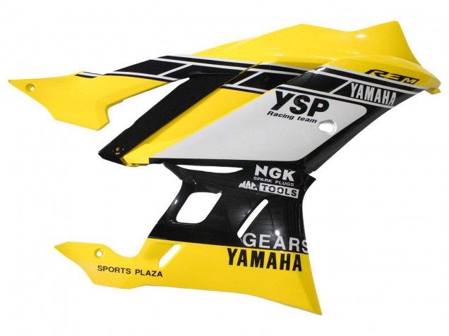 Carenados Moto Yamaha YZF R3/R25 2019-2021 - Amarillo Blanco Negro Raya Asequibles