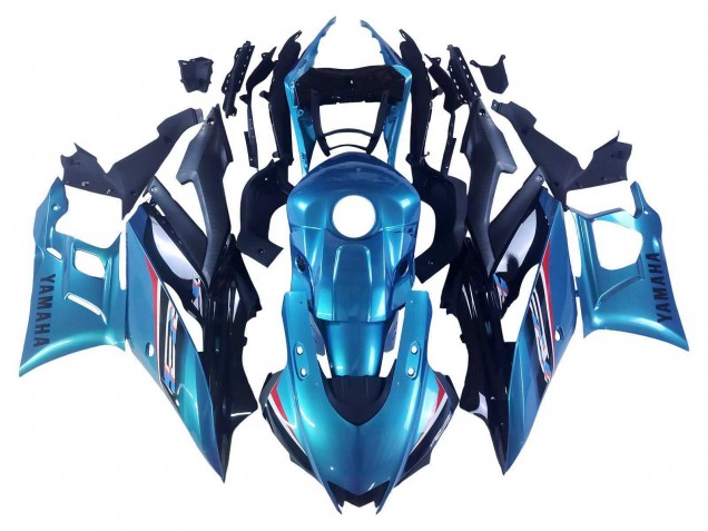 Carenado Moto Yamaha YZF R3/R25 2022-2024 - Azul Blanco Rojo Negro Asequibles