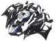 Carenados Moto Yamaha YZF R3/R25 2022-2024 - Negro FibraCarbono Estilo Plata Azul Asequibles