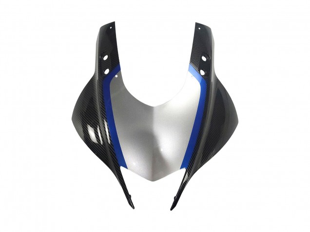 Carenados Moto Yamaha YZF R3/R25 2022-2024 - Negro FibraCarbono Estilo Plata Azul Asequibles