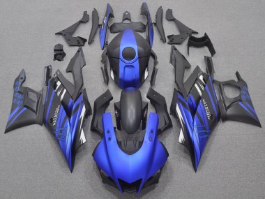 Carenados Moto Yamaha YZF R3/R25 2022-2024 - Azul Negro Mate Monstruo Asequibles