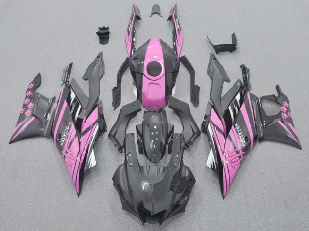 Carenados Moto Yamaha YZF R3/R25 2022-2024 - Rosa Negro Monstruo Asequibles