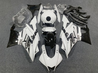 Carenados Moto Yamaha YZF R3/R25 2022-2024 - Blanco Negro Brillante Asequibles