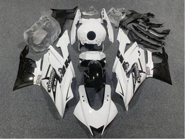 Carenados Moto Yamaha YZF R3/R25 2022-2024 - Blanco Negro Brillante Asequibles