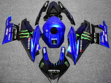 Carenados Moto Yamaha YZF R3/R25 2022-2024 - Azul Verde Negro Monstruo ENEOS Yamalube Asequibles