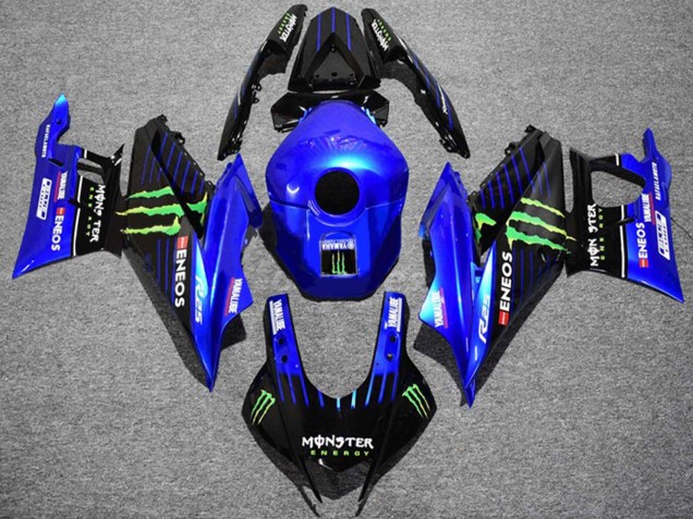 Carenados Moto Yamaha YZF R3/R25 2022-2024 - Azul Verde Negro Monstruo ENEOS Yamalube Asequibles