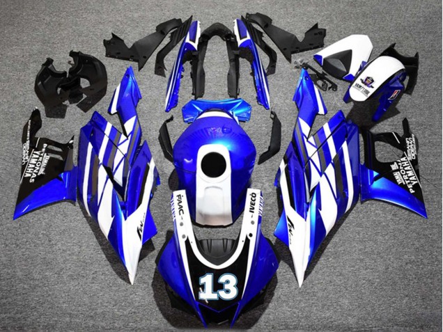 Carenados Moto Yamaha YZF R3/R25 2022-2024 - Azul Blanco Negro Petronas Yamalube 13 Asequibles