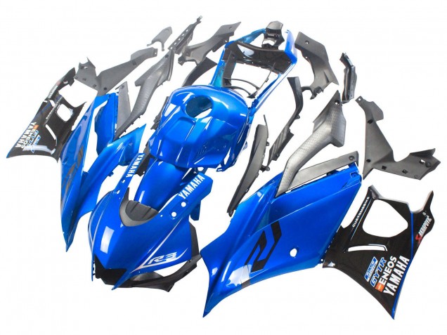 Carenados Moto Yamaha YZF R3/R25 2022-2024 - Azul Negro ENEOS Asequibles