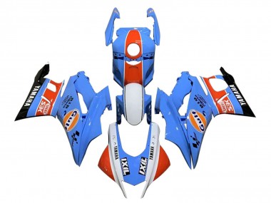 Carenados Moto Yamaha YZF R3/R25 2022-2024 - Azul Naranja Blanco Gulf Asequibles