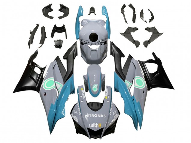 Carenados Moto Yamaha YZF R3/R25 2022-2024 - Nardo Gris Azul Verde Negro Petronas Asequibles