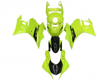 Carenados Moto Yamaha YZF R3/R25 2022-2024 - Neon Verde Negro Brillante Asequibles