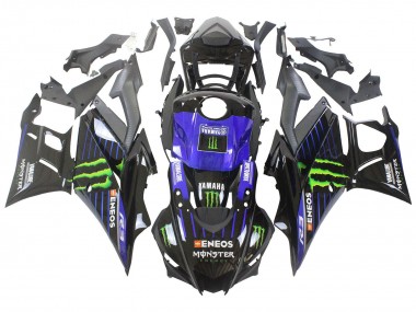 Carenados Moto Yamaha YZF R3/R25 2022-2024 - Azul Verde Negro Monstruo Yamalube ENEOS Asequibles
