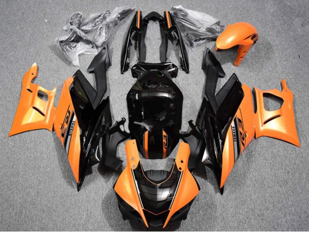 Carenados Moto Yamaha YZF R3/R25 2022-2024 - Naranja Negro Brillante Asequibles