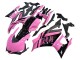 Carenados Moto Yamaha YZF R3/R25 2022-2024 - Rosa Negro Brillante Monstruo Asequibles