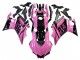 Carenados Moto Yamaha YZF R3/R25 2022-2024 - Rosa Negro Brillante Monstruo Asequibles
