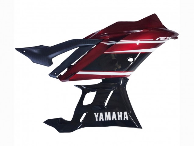Carenado Moto Yamaha YZF R3/R25 2022-2024 - Rojo Blanco Negro Brillante Asequibles