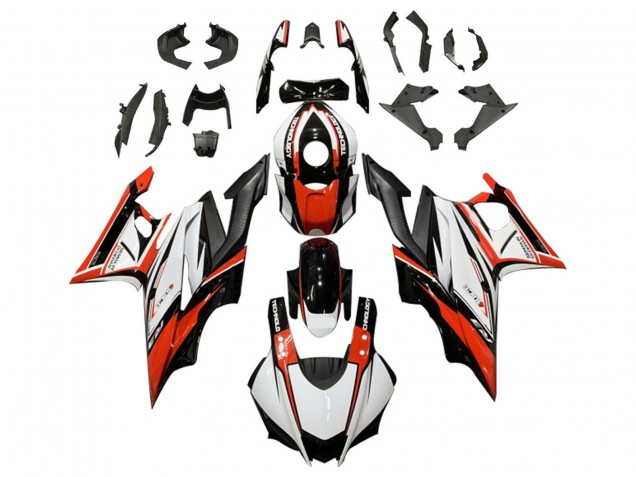 Kits Carenado Moto Yamaha YZF R3/R25 2022-2024 - Blanco Rojo Negro Asequibles