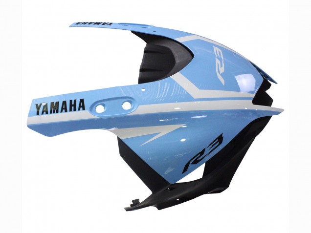 Carenados Moto Yamaha YZF R3/R25 2022-2024 - Blanco Azul Claro Asequibles