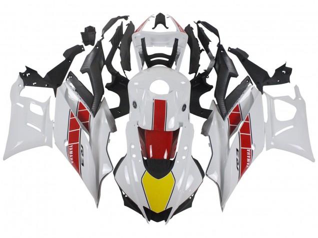 Carenados Moto Yamaha YZF R3/R25 2022-2024 - Blanco Rojo Amarillo Negro Asequibles