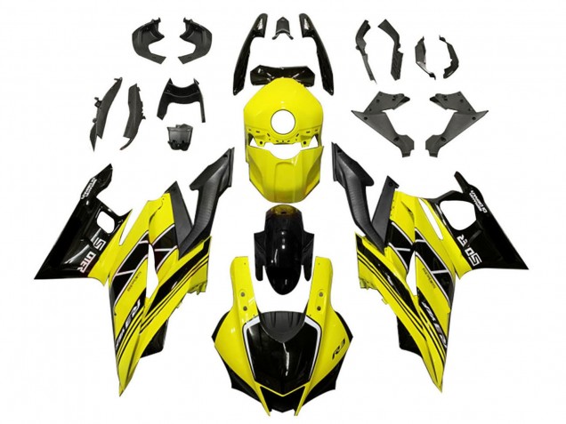 Carenados Moto Yamaha YZF R3/R25 2022-2024 - Amarillo Negro Asequibles
