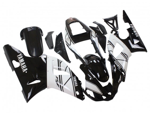 Carenados Moto Yamaha YZF 1000 R1 2000-2001 - Blanco Negro Asequibles