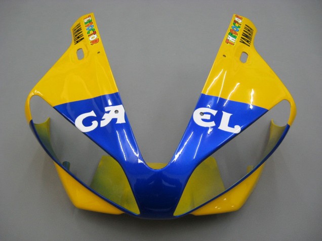 Carenados Moto Yamaha YZF 1000 R1 2000-2001 - Blanco Amarillo Azul Motul Camello Asequibles