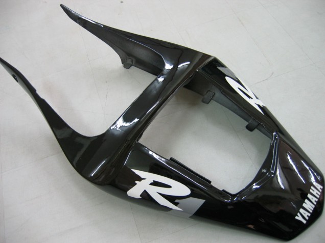 Carenados Moto Yamaha YZF 1000 R1 2000-2001 - Negro Brillante Blanco Calcomanía Asequibles