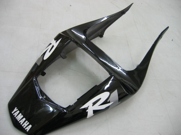 Carenados Moto Yamaha YZF 1000 R1 2000-2001 - Negro Brillante Blanco Calcomanía Asequibles