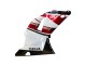 Carenado Moto Yamaha YZF 1000 R1 2000-2001 - Rojo Blanco Negro Brillante Asequibles